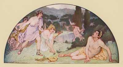 Orpheus gedood door de Bacchanten door Walter MacEwen