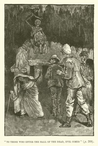 Illustratie voor King Solomons Mines door H. Rider Haggard door Walter Paget