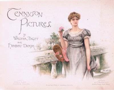 Maud: titelpagina, illustratie uit Tennyson Pictures gepubliceerd door E P Dutton & Co, ca. 1900 door Walter Paget