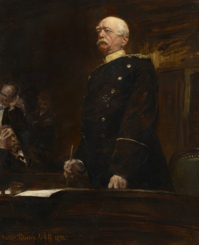 Portret van Prins Bismarck in de Rijksdag door Walter Petersen
