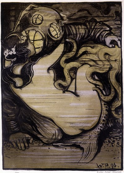 Sirene en Duiker, "Jugend" door Walter Puttner