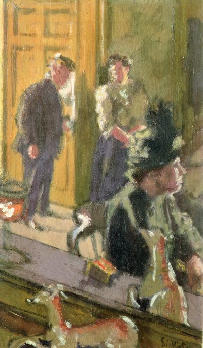 Een paar woorden, op naar de kroeg door Walter Richard Sickert