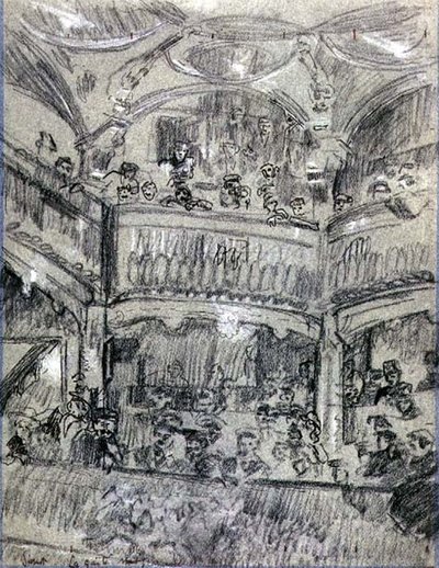 La Gaite Montparnasse door Walter Richard Sickert