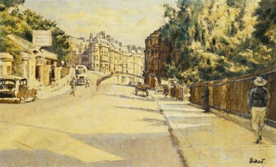 London Street, Bath, kijkend naar Walcot door Walter Richard Sickert