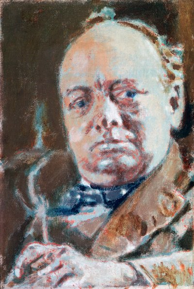 Portret van Sir Winston Leonard Spencer Churchill (Woodstock) door Walter Richard Sickert