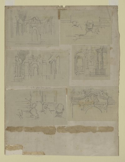 Verschillende studies door Walter Richard Sickert
