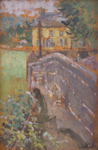 De brug, Chagford door Walter Richard Sickert