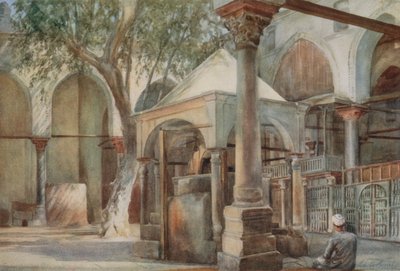 Moskee van Almase: Interieur, Caïro door Walter Spencer Stanhope Tyrwhitt