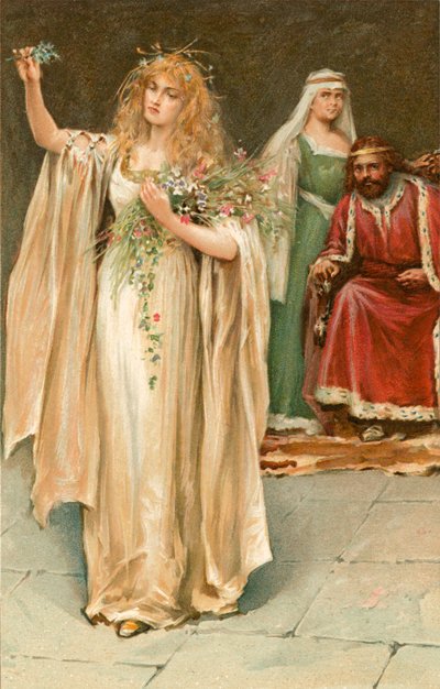 Ophelia door Walter Stanley Paget