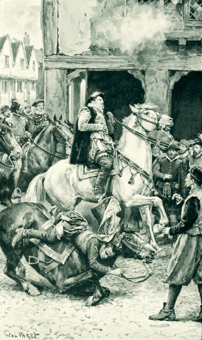 De moord op regent Moray in Linlithgow door Walter Stanley Paget