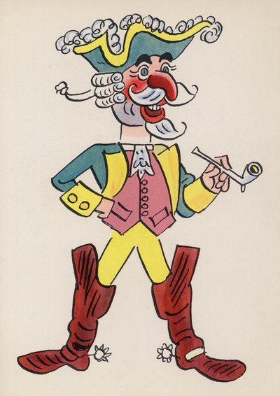 Figuren uit kinderboeken: Baron Munchausen door Walter Trier
