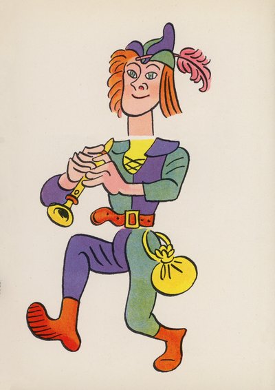 Figuren uit Kinderboeken: De Ratvanger van Hamelen door Walter Trier