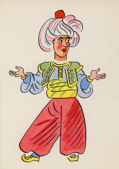Figuren uit kinderboeken: Sinbad de Zeeman door Walter Trier