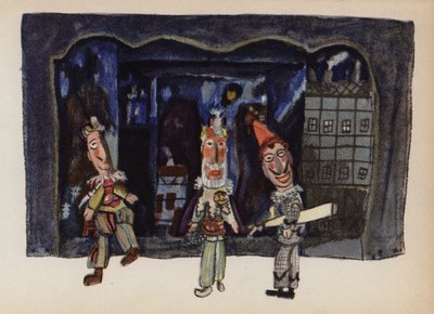 Oud Speelgoed geschilderd door Walter Trier door Walter Trier