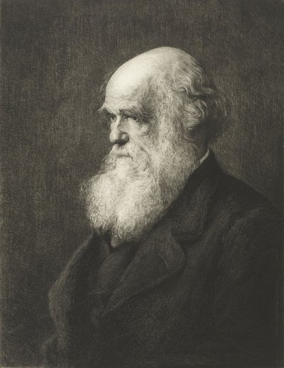 Charles Robert Darwin door Walter William (after) Ouless