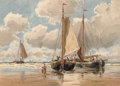 Nederlandse Anjers bij Laag Water door Walter William May
