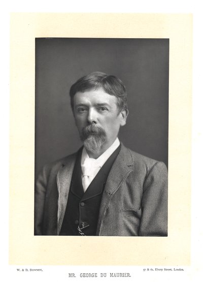 George Du Maurier, Britse schrijver en kunstenaar, ca. 1895 door WandD Downey