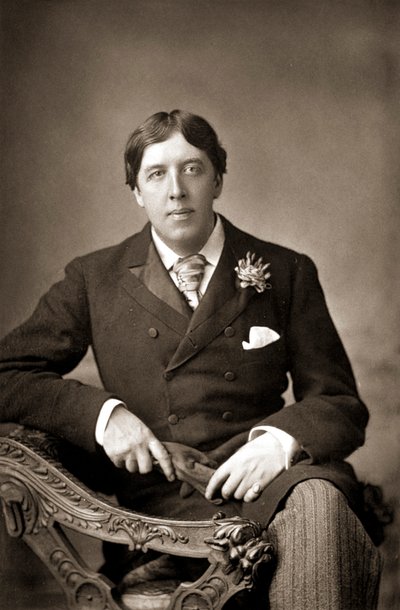 Oscar Wilde, Ierse schrijver, humorist en toneelschrijver, ca. 1890 door WandD Downey