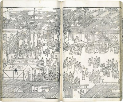 Traditioneel Chinees: 《萬壽盛典初集 》 Eerste Verzameling Illustraties van de Grote Ceremonie ter Viering van het Lang Leven door Wang Yuanqi