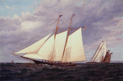 De Cornelia bij de New York Yacht Club Regatta, 11 juni door Warren Sheppard