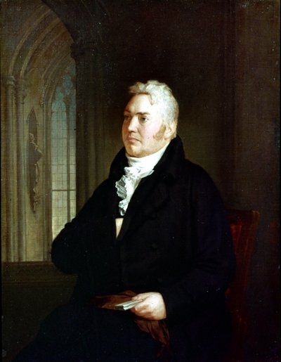 Portret van Samuel Taylor Coleridge (1772 - 1834). Schilderij toegeschreven aan Washington Allston (1779 - 1843) door Washington Allston