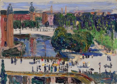 Amsterdam - Uitzicht vanuit het raam door Wassily Kandinsky