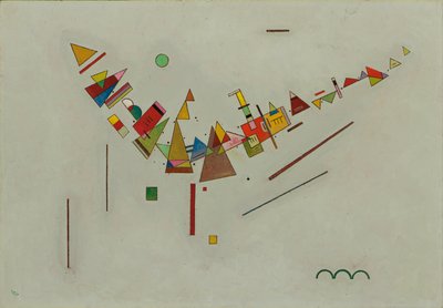 Hoekige schommel; Winkelschwung door Wassily Kandinsky