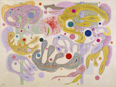 Grillige vormen Formes capricieuses, 1937 door Wassily Kandinsky