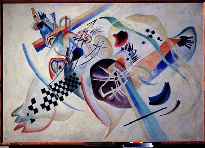 Compositie nr. 224. Op het wit door Wassily Kandinsky