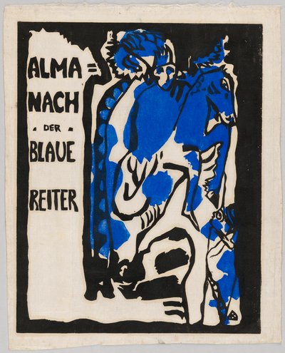 Holzschnitt für den Almanach "Der Blaue Reiter" door Wassily Kandinsky