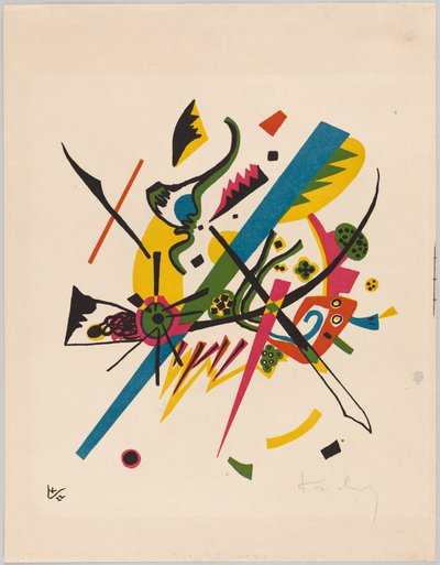 Kleine Welten I door Wassily Kandinsky