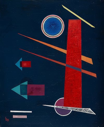 Machtig rood door Wassily Kandinsky