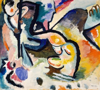 Sint Joris III, 1911 door Wassily Kandinsky