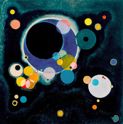 Schets voor Verschillende Cirkels door Wassily Kandinsky