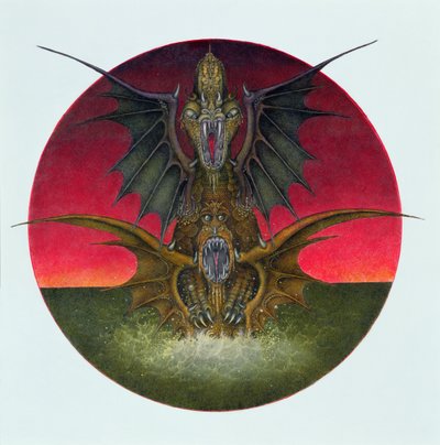Parende draken door Wayne Anderson