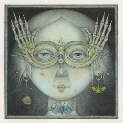 Het gemaskerd bal, 2016 (gemengde techniek) door Wayne Anderson