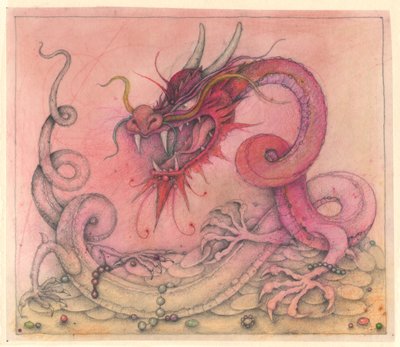 Wicked Dragon, 2000 (gemengde techniek) door Wayne Anderson