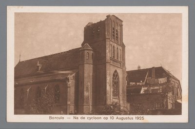 Borculo na de cycloon op 10 augustus 1925 door Weenenk and Snel