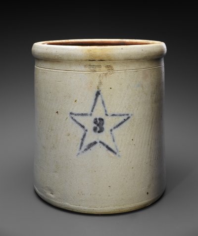 Drie Gallon Kruik, ca. 1909-1915 door Weller and Wagner Co. Newton