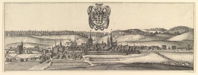 Ansbach en Coburg, Twee Zichten a&b door Wenceslaus Hollar