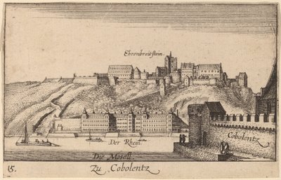 Koblenz door Wenceslaus Hollar