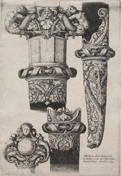 Ontwerp voor Dolken door Wenceslaus Hollar