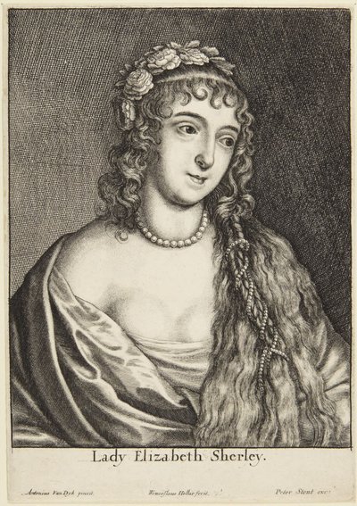 Lady Elizabeth Sherley door Wenceslaus Hollar