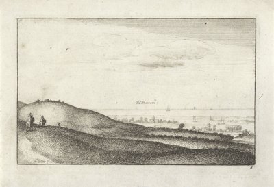 Landschap met gezicht op Shoreham door Wenceslaus Hollar