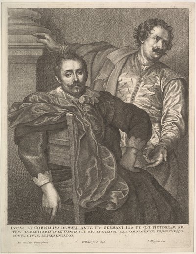 Lucas en Cornelius van Wael door Wenceslaus Hollar
