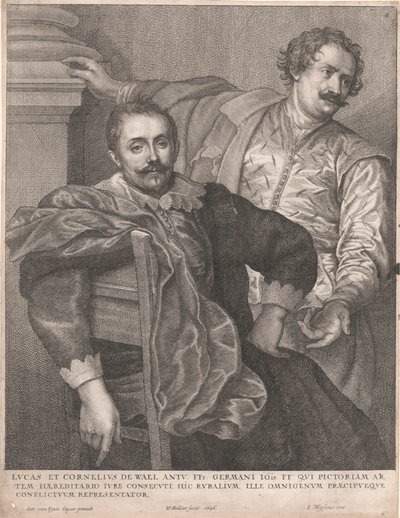 Lucas en Cornelius de Wael door Wenceslaus Hollar