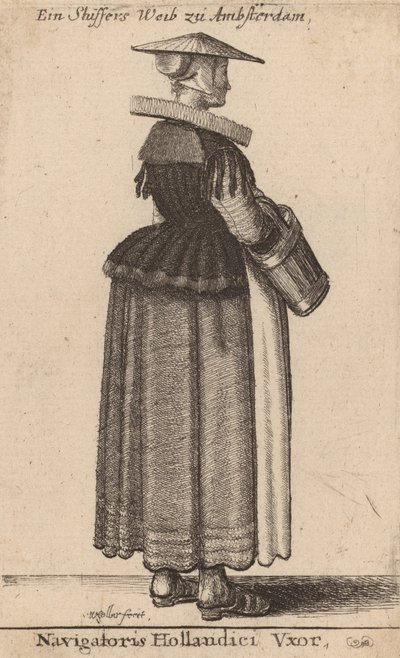 Navigatoris Hollandici Vxor door Wenceslaus Hollar