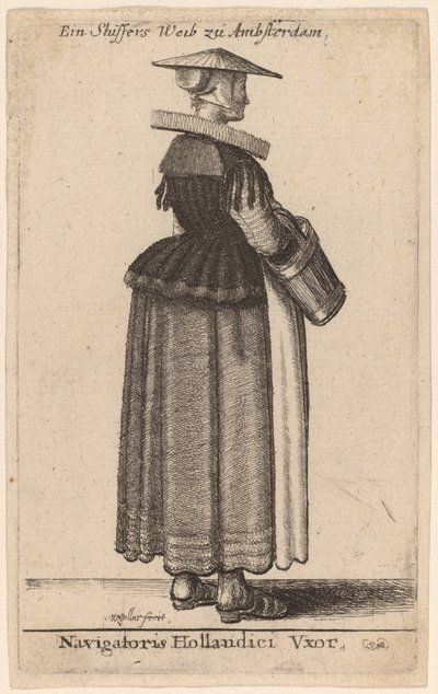 Navigatoris Hollandici Vxor door Wenceslaus Hollar
