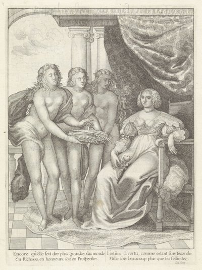 Portret van Amalia van Solms door Wenceslaus Hollar