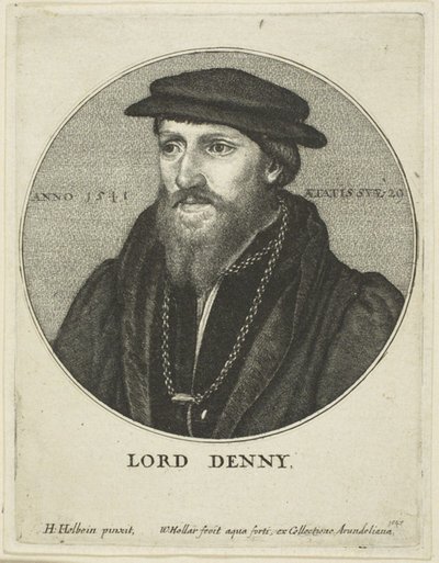 Sir Anthony Denny door Wenceslaus Hollar